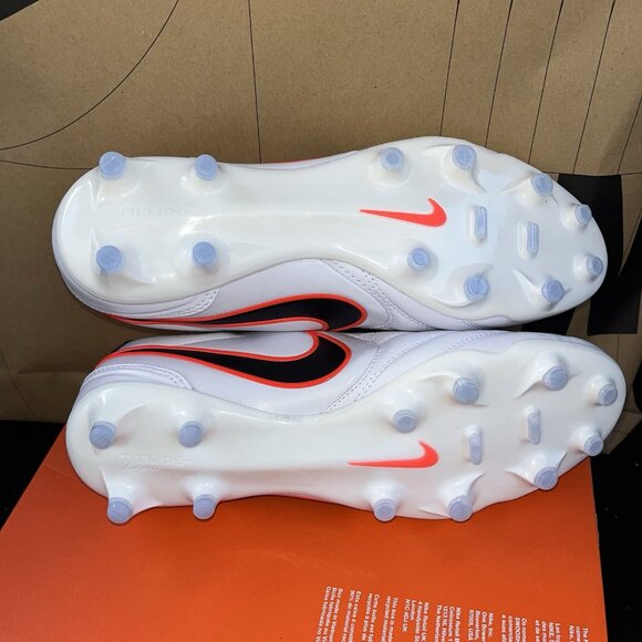 NEW Nike Tiempo Ligera Pro FG White Black Crimson HQ3158-106 Men Size 8 main image 5